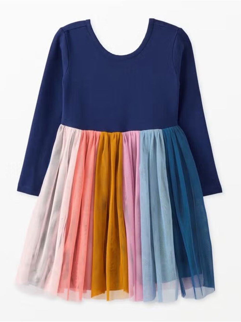 Hanna Andersson Rainbow Tulle Dress - EUC